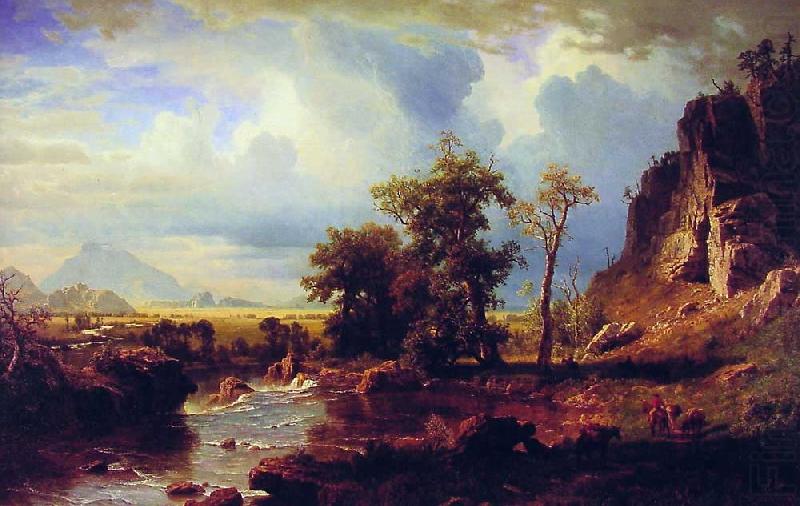 Albert Bierstadt North Fork of the Platte Nebraska china oil painting image